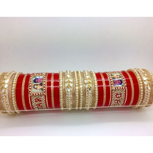 Red-and-gold-chura-with-pearl